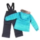 Зимний термокомплект Peluche&Tartine F18M60EF-Surfaqua_Deepgray лазурный 114 - 122 см (F18M60EF-Surfaqua_Deepgray-6) - изображение 2