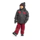 Зимовий термокомплект Peluche&Tartine F18M61EG-Deepgray_Redleaf сіро-вишневий 130 - 138 см (F18M61EG-Deepgray_Redleaf-8) - зображення 3