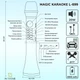 Микрофон Караоке 20 Вт Magic Karaoke L-699 RED Вокальный Беспроводной с двойной Мембраной низких частот Bluetooth 4.0 Колонка 2в1 Модулятор голоса Эхо с голограммой - изображение 13