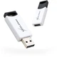 USB флеш накопитель eXceleram 64GB H2 Series White/Black USB 2.0 (EXU2H2W64) - изображение 1