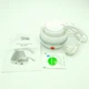 Дорожный чайник силиконовый складной дисковый 600мл 600вт 220в Foldable Travel Kettle Белый - изображение 6
