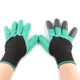 Садовые прочные водонепроницаемые перчатки Garden Genie Gloves с когтями Черно-бирюзовые (D-2019090359) - изображение 3