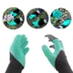 Садовые прочные водонепроницаемые перчатки Garden Genie Gloves с когтями Черно-бирюзовые (D-2019090359) - изображение 6