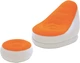 Кресло надувное Bestway Inflate-A-Chair 122x94x81 см с пуфиком 54x54x26 Orange (75053_orange) - изображение 1