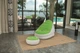 Кресло надувное Bestway Inflate-A-Chair 122x94x81 см с пуфиком 54x54x26 Green (75053_green) - изображение 2