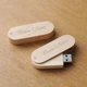 10 USB флешек деревянные поворотные на 8Гб LSite с гравировкой вашего логотипа или текста (D3BRWN) - изображение 3