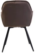 Стул для кухни и гостиной Vetro Mebel M-65 Коричневый (M-65-brown-velvet/ black) - изображение 4