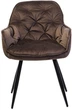 Стул для кухни и гостиной Vetro Mebel M-65 Коричневый (M-65-brown-velvet/ black) - изображение 5