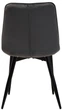 Стул для кухни и гостиной Vetro Mebel N-46 Серый (N-46-grey-velvet/ black) - изображение 4