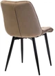 Стул для кухни и гостиной Vetro Mebel N-46 Капучино (N-46-cappuccino-velvet/ black) - изображение 3
