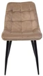Стул для кухни и гостиной Vetro Mebel N-46 Капучино (N-46-cappuccino-velvet/ black) - изображение 5
