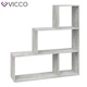 Трикутний стелаж Vicco Asym, 4 комірки, бетон - зображення 5