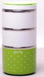 Ланч-бокс Kamille Priori 1480мл на 3 емкости Ø11х23.5см KM-2104 - изображение 2