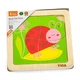 Дерев'яний мініпазл Viga Toys Жук сонечко, 4 ел. (50140) - зображення 1