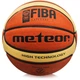 Баскетбольный мяч Meteor FIBA №7 Оранжево-желтый (07000F) - изображение 1