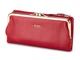 Жіночий гаманець з натуральної шкіри TUMI 1056 E Red червоний - зображення 1