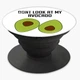 Попсокет держатель для смартфона Акварель Авокадо (Avocado) (8754-1795) Черный - изображение 3