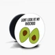 Попсокет держатель для смартфона Акварель Авокадо (Avocado) (8754-1795) Черный - изображение 5