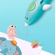 3D ручка для дитячої творчості акумуляторна з трафаретами "Дельфін", Синя - зображення 8