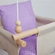 Тканевые подвесные качели Infancy Горох Молочные - изображение 4