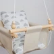Тканевые подвесные качели Infancy Облака Молочные - изображение 4
