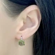 Срібні сережки з аметистом і султанітом 4.942ct (1950647) - зображення 3