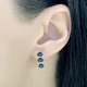 Серебряные серьги с натуральным сапфиром 2.463ct (2030188) - изображение 3
