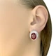 Срібні сережки з натуральним рубіном 5.126ct (2058014) - зображення 3