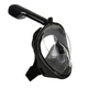 Полнолицевая панорамная маска для плавания Easy Breath (S/M) M2068G Black с креплением для камеры - изображение 1