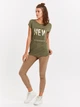 Футболка Lc Waikiki New York XS Хакі (LCW Woman -1464) - зображення 3