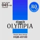 Струны бас-гитары Olympia HQB-45100 Nickel Wound Long Scale Electric Bass Strings 45/100 - изображение 1