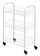 Этажерка Metaltex Siena 3 уровня 41х23х63 см белое пластиковое покрытие (340633) - изображение 1