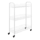 Этажерка Metaltex Slim 3 уровня 56х23х84 см белое пластиковое покрытие (341403) - изображение 1