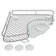 Полку METALTEX Corner кутова 29х29х4 см сірий металік покриття Polytherm (403904) - зображення 1