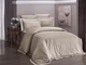 Постельное белье First Choice Deluxe Satin 200х220 Novel Line Cappuccino - изображение 1