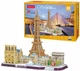 3D-пазл CubicFun City Line Paris (MC254h) (6944588202545) - изображение 1