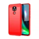Чохол Lenuo Carbon Fiber для Motorola E7 Plus Red - изображение 1