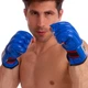 Снарядные перчатки шингарты кожаные Everlast Heroe 01044 Blue размер M - изображение 4