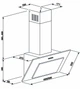 Витяжка ELEYUS VERTICAL 470 60 BL - зображення 13
