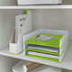 Вертикальный лоток Leitz WOW Duo Белый с зеленым (5362-10-54) - изображение 2