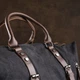 Дорожная сумка Vintage leather-20166 Черная - изображение 11