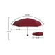 Міні парасольку в капсулі Umbrella кишеньковий парасольку у футлярі Бордовий - зображення 4