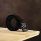 Ремень мужской тканевый Vintage leather-20337 115 см Черный - изображение 6
