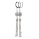 Серебряные серьги с фианитами C12575 Діамант - изображение 2