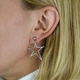 Серебряные серьги "Звездочки" C12569 Діамант - изображение 3