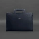 Сумка для ноутбука 15" и документов из качественной кожи BlankNote BN-BAG-36-navy-blue Темно-синяя - изображение 8