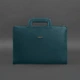 Сумка для ноутбука и документов из качественной кожи BlankNote BN-BAG-36-malachite Зеленая - изображение 8