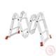 Лестница INTERTOOL LT-0028 алюминиевая мультифункциональная трансформер 4x2 ступ. 2,50 м - изображение 1