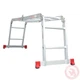 Лестница INTERTOOL LT-0028 алюминиевая мультифункциональная трансформер 4x2 ступ. 2,50 м - изображение 7