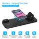 Беспроводная док станция FAST CHARGER D6 Pro 6в1 зарядные порты для всех видов телефонов (Type-C, Micro USB, Lighting) Черная (756427) - изображение 3